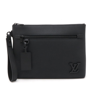 LOUIS VUITTON ルイ ヴィトン LVアエログラム ポシェット IPAD クラッチバッグ セカンドバッグ グレインレザー ノワール ブラック M69837