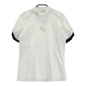 LECOQ GOLF ルコックゴルフ 2023年モデル ハイネック 半袖Tシャツ ホワイト系 S [240101266960] ゴルフウェア レディース