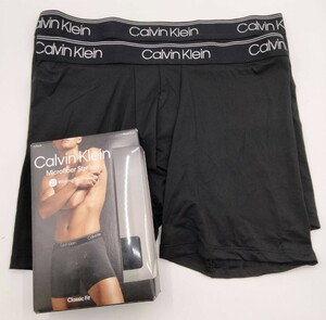 【Sサイズ】Calvin Klein(カルバンクライン) ボクサーパンツ ブラック 2枚セット メンズボクサーパンツ 男性下着 NB2570