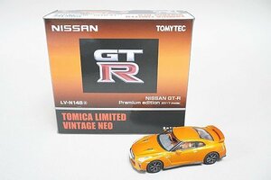 TOMICA トミカリミテッドヴィンテージネオ TLV 1/64 日産 GT-R プレミアムエディション 2017モデル 橙 オレンジ LV-N148a