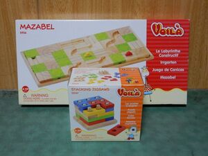 Et VOILA エトボイラ MAZABEL S906 STACKING JIGSAWS 知育玩具 美品