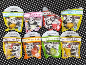 ■完全未開封 全6種 8個セット！ サントリー 烏龍茶 パンダ マグネット SUNTORY Oolong Tea Panda magnet タンタン シャンシャン 彩浜 磁石