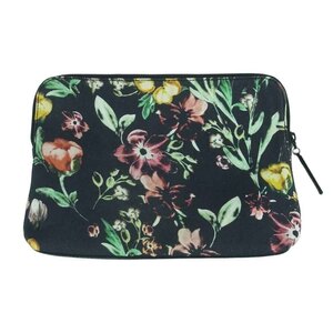 3.1フィリップリム 3.1 Phillip Lim AS13-0338BPR フラワー 花柄 クラッチバッグ セカンドバッグ ポーチ ブラック系【中古】