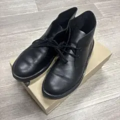 CLARKS ORIGINALS メンズ デザートブーツ （ブラックレザー）