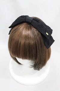 Angelic Pretty / アンティークRibbonカチューシャ ブラック H-24-11-19-1013-AP-AC-NS-ZH