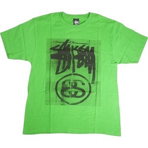 STUSSY ステューシー STOCK LINK BLUR TEE GREEN Tシャツ 緑 Size 【M】 【新古品・未使用品】 20812853