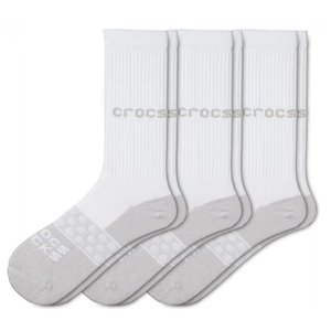 サイズ17.5～20cm★3足セット★クロックス　ソックス　CROCS SOCKS★キッズMサイズ★207797-100-M★正規品★2745 スポーツソックス 白色