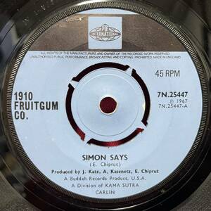 ◆UKorg7”s!◆1910 FRUITGUM CO.◆SIMON SAYS◆