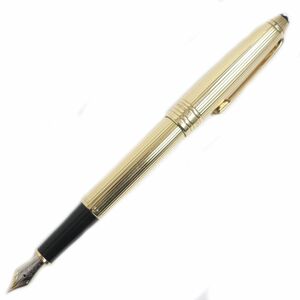 極美品●モンブラン マイスターシュテュック ソリテール K18/750 ペン先18K EFニブ ホワイトスター 万年筆 金色 西ドイツ製 総重量31.41g