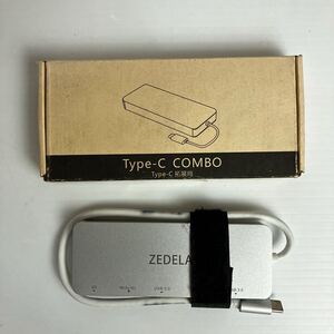 Type C USB3.0 3ポート ハブ USB-C SD MICROSD リーダー