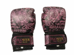 FLOWER BOXING GLOVE BK PINK ボクシンググローブ