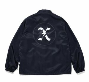 新品 送料無料 M ゴッド セレクション XXX x フラグメント コーチ ジャケット ブラック
