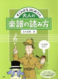 すぐわかる　はじめての　大人の楽譜の読み方 この記号なに？／五代香蘭(著者)