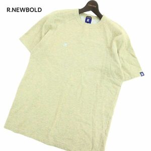 R.NEWBOLD ポールスミス 春夏 ロゴ刺繍★ 半袖 スウェット カットソー Tシャツ Sz.L　メンズ　C4T03162_4#G