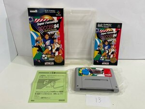 任天堂　SFC　スーパーファミコン　箱説有り　 接点洗浄済 スーパーフォーメーション ’94 ワールドカップ ファイナルデータ SAKA13