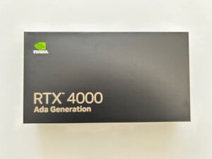 新品未開封　NVIDIA エヌビディア RTX 4000 Ada Retail(900-5G190-2570-000)