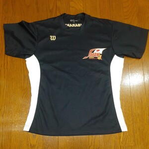 ウィルソン半袖ドライTシャツL紺2013全中野球大会茨城