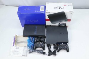 【ジャンク】SONY PS3 ブラック CECH-2000A 120GB/PS2 SCPH-30000 ソニー 本体 動作未確認 ゲーム機 おもちゃ まとめ売り 9866-Y