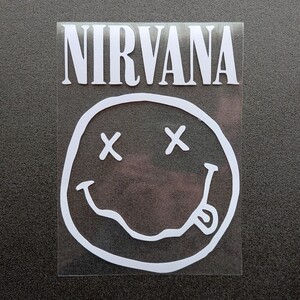 NIRVANA ニルヴァーナ カッティングステッカー ① 白