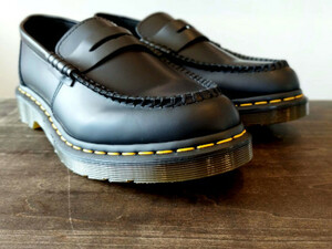 ★ 26cm（UK7）★ Dr.Martens ドクターマーチン PENTON ペントン 30980001 黒 YS ローファー コイン ペニー 人気モデル 靴 新品 正規品