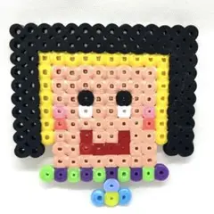 発達障害　ハンドメイド　アイロンビーズ キャラクターママ　コースター