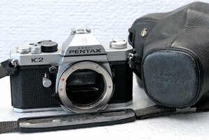 （綺麗）PENTAX ペンタックス Kマウント専用 昔の高級一眼レフカメラ K2ボディ 希少な作動品（腐食なし）