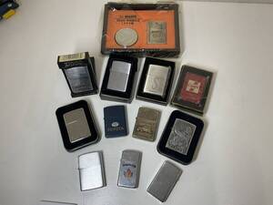 zippo ライター　未使用/中古　おまとめ12個セット　着火未確認　ジッポライター12個セット　中古現状・未使用品含