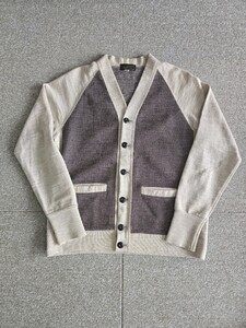 アットラスト ウール カーディガン 40 TIMEWORN ATLAST Butcher products ブッチャープロダクツ ライダース WOOL CARDIGAN 