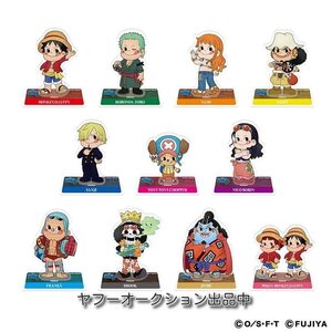 milky(ミルキー) x ONE PIECE(ワンピース) コラボ - アクリルスタンド アクスタ 全11種セット 不二家 尾田栄一郎 (タグ付き新品未使用)