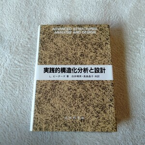 B198 実践的構造化分析と設計 L. ピーターズ 訳 白井晴男 奥島晶子 本 雑誌