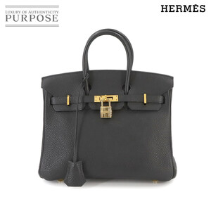 エルメス HERMES バーキン25 ハンド バッグ トゴ ブラック □H刻印 ゴールド 金具 Birkin 25 90235913