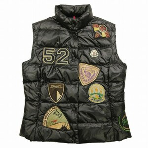 モンクレール MONCLER GHANA SPECIAL ガーナ スペシャル ダウン ベスト ヴィンテージ加工 ワッペン パッチ ハイネック ジャケット 1/M 4830