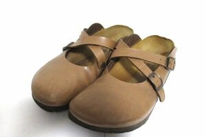 z11749:BIRKENSTOCK(ビルケンシュトック)ROWLEYローリー サンダル/薄茶/24.5