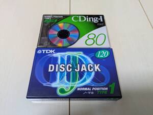 ★未使用品☆TDK カセットテープ ノーマル CDing-I/DISK JACK 80/120分 計2本 昭和レトロ カラオケ/録音/音楽/おけいこ 土日祝も発送可◎