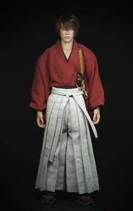 1/6 soosootoys るろうに剣心 緋村剣心 佐藤健　Kenshin 風　リペイント 植毛 カスタムフィギュア ホットトイズ メディコムトイ