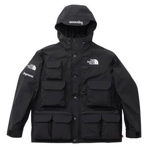 【1円スタート】Supreme × the north face cargo jacket 20ss ブラック　XL 極美品　オンライン購入証明あり　商品タグあり　希少