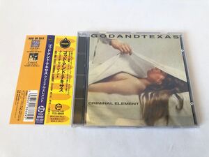 美品 見本 帯付/ゴッド・アンド・テキサス GODANDTEXAS クリミナル・エレメント CRIMINAL ELEMENT プロモ盤