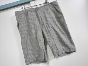 kkyj1647 ■ Gap ■ ハーフパンツ ショートパンツ ボトムス チェック 格子柄 グレーベージュ コットン 33 M