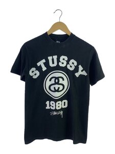 STUSSY◆Tシャツ/S/コットン/BLK/プリント