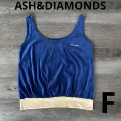 最終値下げ！ASH＆DIAMONDS ベロア　タンクトップ　F