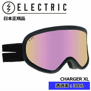 23-24 ELECTRIC CHARGER XL カラー:BLACK TORT NURON レンズ:PINK CHROME JP LENSエレクトリック