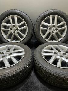 185/60R15 BRIDGESTONE/VRX 19年製 トヨタ カローラフィールダー 純正 15インチ 5.5J ＋45 100 4H スタッドレス 4本 (南3-D631)