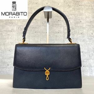 良品■MORABITO■Princess プリンセス■定価1,595,000円■モラビト■ネイビー■カーフレザー■ゴールド金具■ハンドバッグ トート■高級 