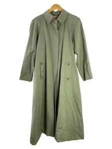 Aquascutum◆トレンチコート/カーキ/フライフロント/比翼/OLD/オールド/ENGLANG製/英国製/ロング