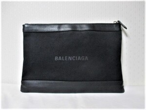 ☆BALENCIAGA バレンシアガ ロゴ レザー クラッチバッグ バッグ セカンドバッグ☆ブラック