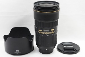 【適格請求書発行】良品 Nikon ニコン AF-S NIKKOR 24-70mm F2.8E ED VR フルサイズ ズームレンズ フード付【アルプスカメラ】240503h