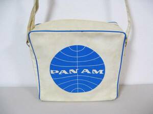 1960年代 中古 パンナムバッグ(Pan Am)正方形 白色(女性用) #256