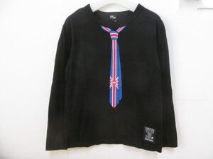 (54363)ラッドカスタム　RAD CUSTOM　キッズ　男の子　長袖　Tシャツ　カットソー　ブラック　140㎝　USED