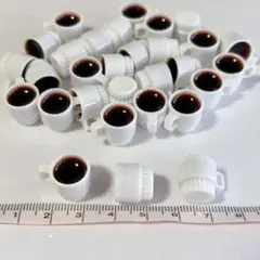 30個 コーヒー入りカップ ミニチュア ドールハウス ハンドメイド