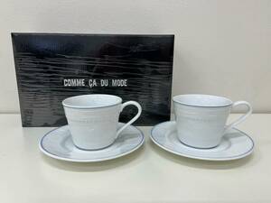 #4403 ノリタケ コムサデモード カップ＆ソーサ2客セット COMME CA DU MODE コムサ